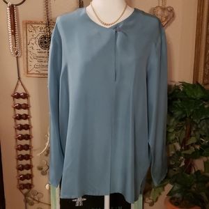 CW/ Clifford & Willis 100% Silk Blouse Size and